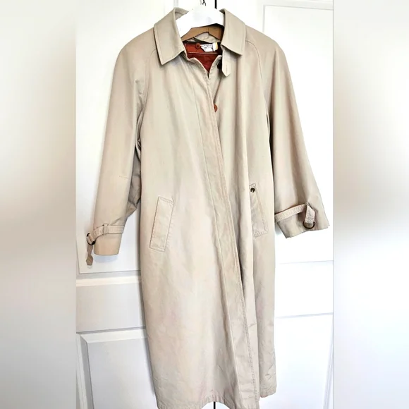 Vintage ETIENNE AIGNER Womens Full‎ Length Trench Coat SIZE 12 - Regular RN35148 - Picture 2 of 16